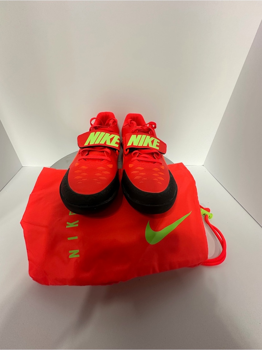 Nike Red and Neon Green Athletic Strap Sneakers size 5